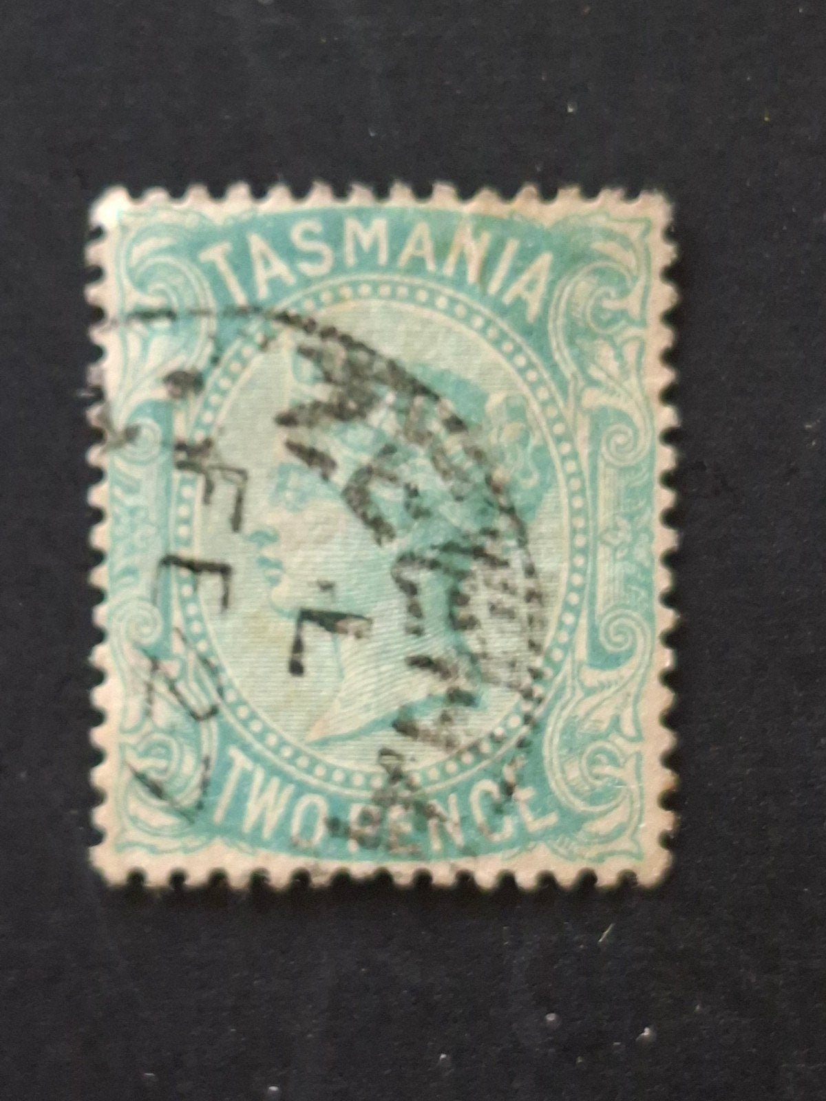Australië ■  Tasmanië   Mi 31  #1.  (wm 7), Postzegels en Munten, Ophalen of Verzenden, Gestempeld