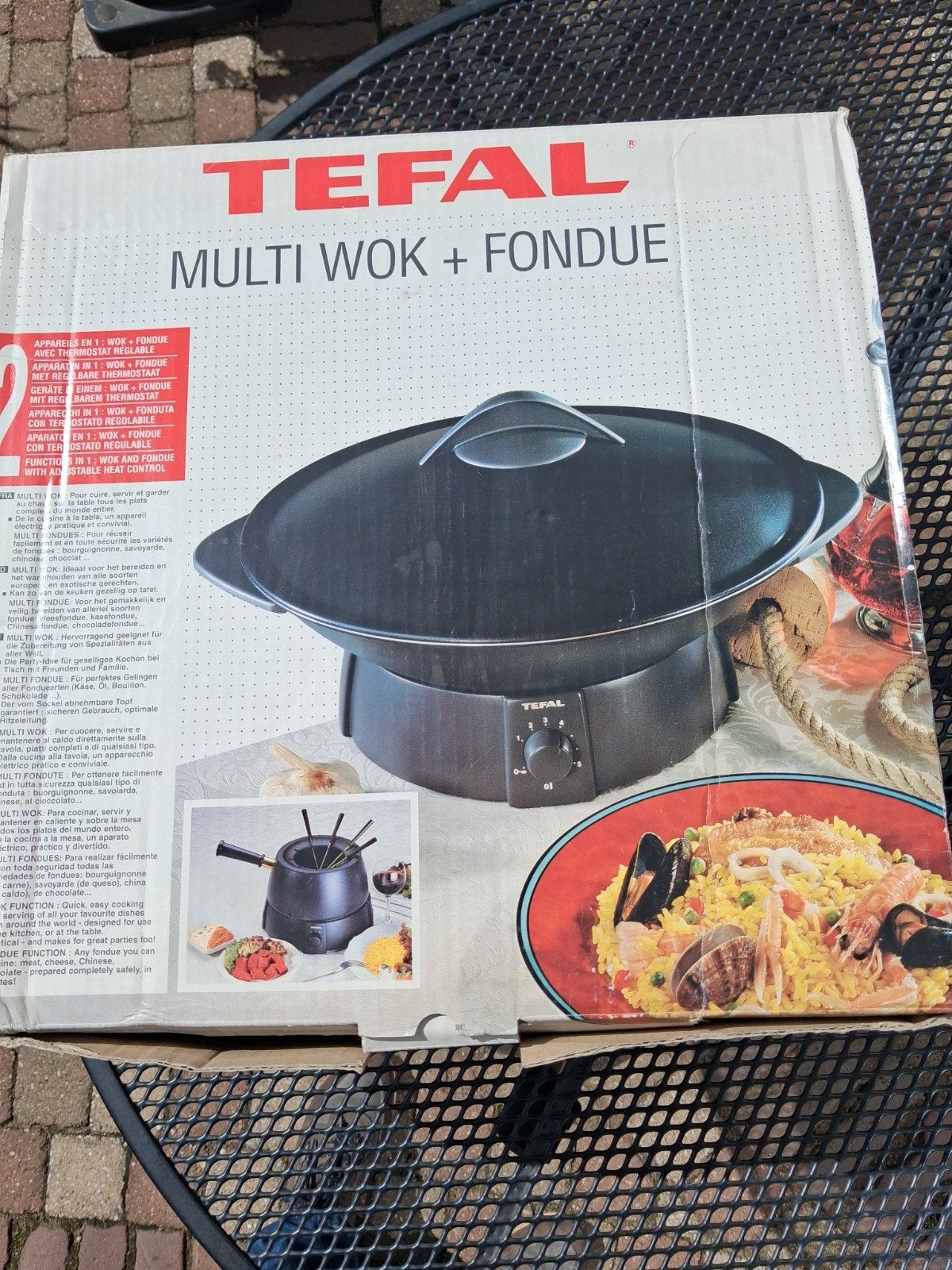 Tefal Multi Wok + Fondue Set - Nieuw in doos, Witgoed en Apparatuur, Ophalen of Verzenden