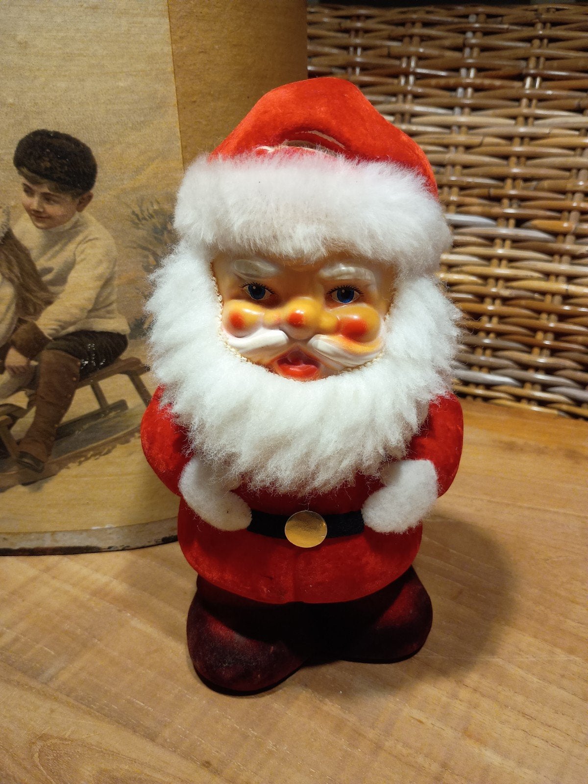 vintage candy container kerstman, Diversen, Ophalen of Verzenden, Gebruikt