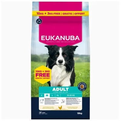 Eukanuba medium kip 18kg, Dieren en Toebehoren, Ophalen of Verzenden, Hond