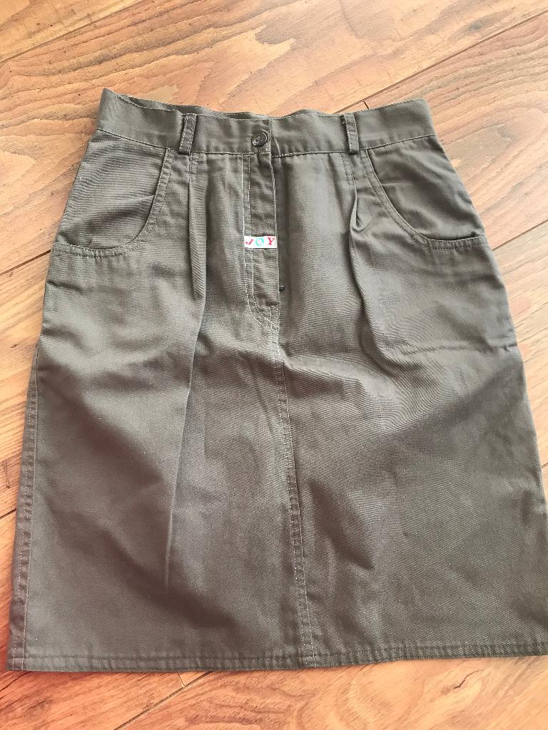 Benetton kakigroen rok kokerrok utilityrok maat 34 XS, Benetton, Nieuw, Ophalen of Verzenden, Knielengte