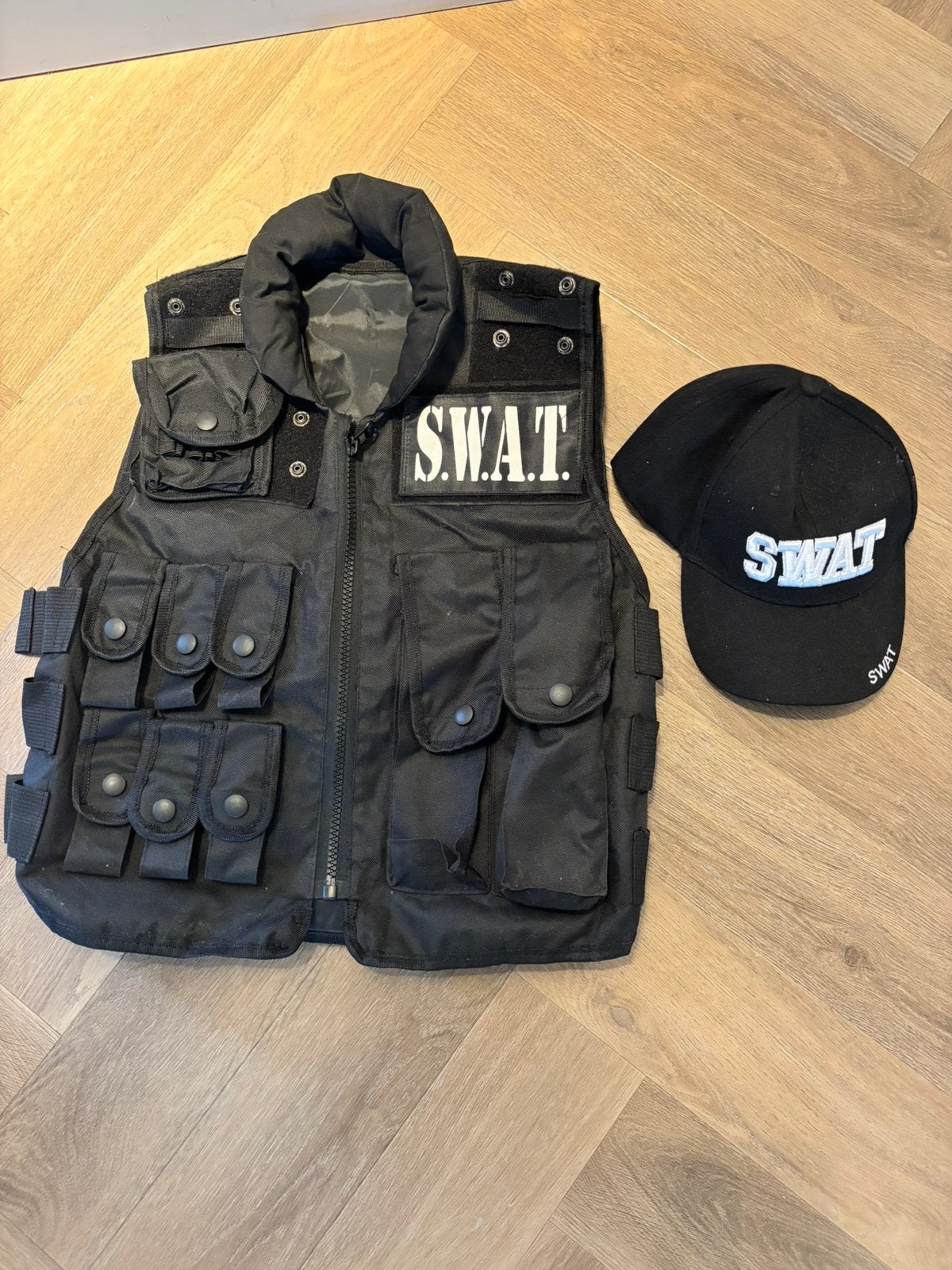 SWAT kostuum carnaval, Ophalen of Verzenden, Zo goed als nieuw, Jongen of Meisje
