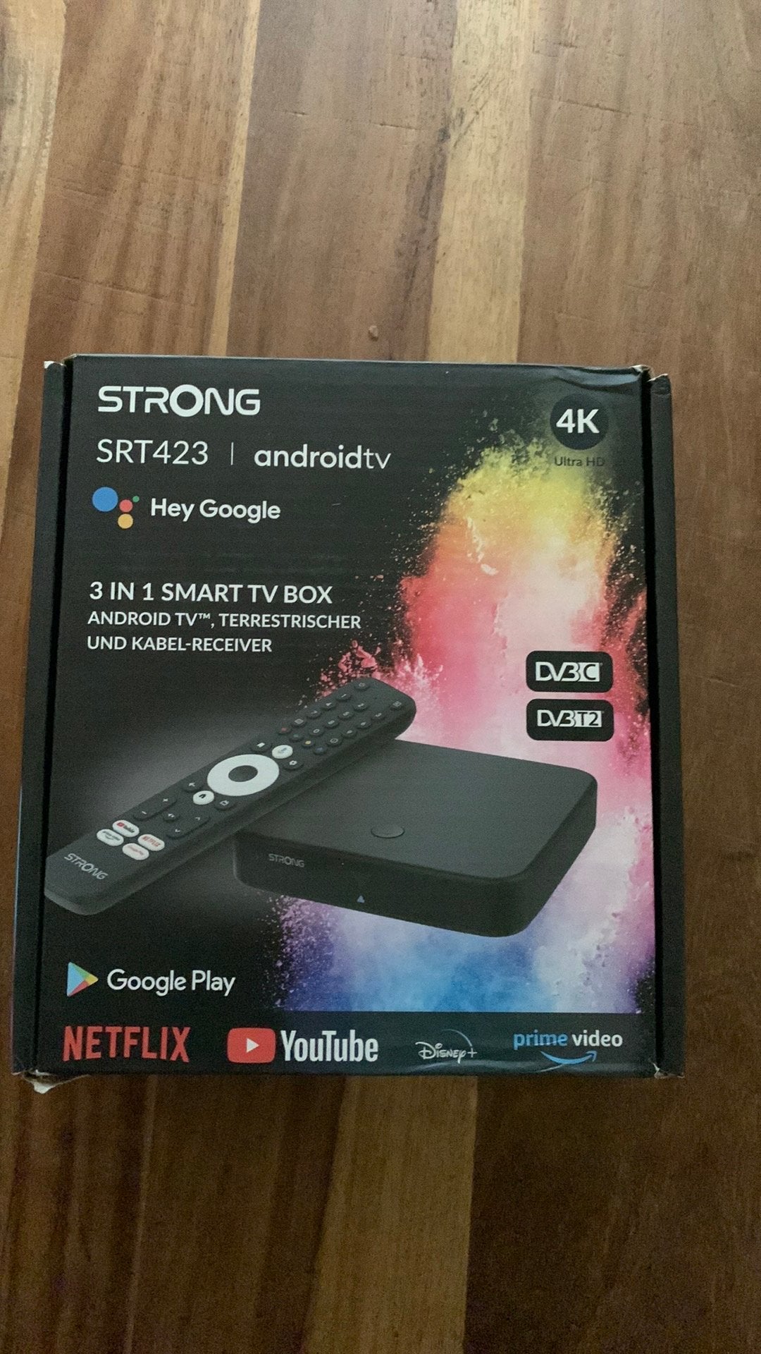 Strong SRT 423 Streaming Box - Android TV - 4K, Ophalen of Verzenden, Zo goed als nieuw