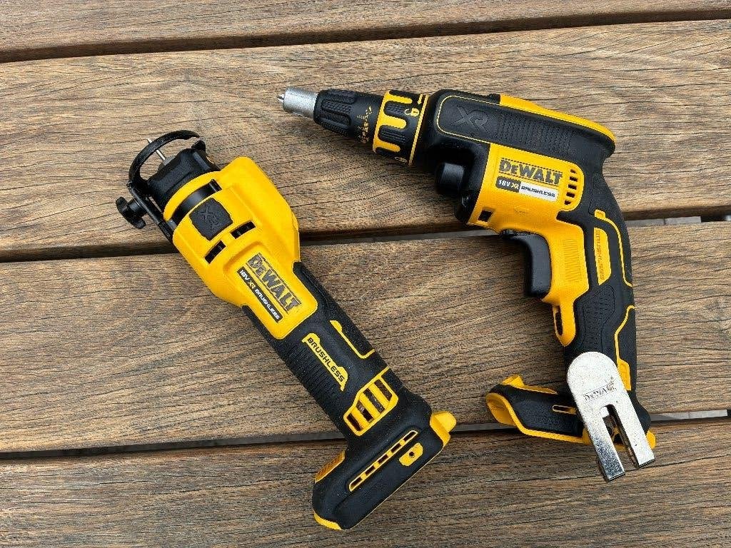 DeWalt 18V Gipsplaatmachines (DCF620 en DCE555), Doe-het-zelf en Verbouw, Gereedschap | Overige machines, Zo goed als nieuw, Ophalen