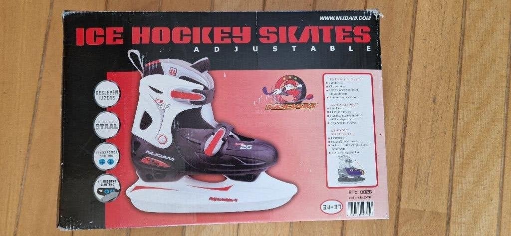 Schaatsen, ijshockey kindermaat 34-37, Ophalen of Verzenden, Zo goed als nieuw, IJshockeyschaatsen, Nijdam