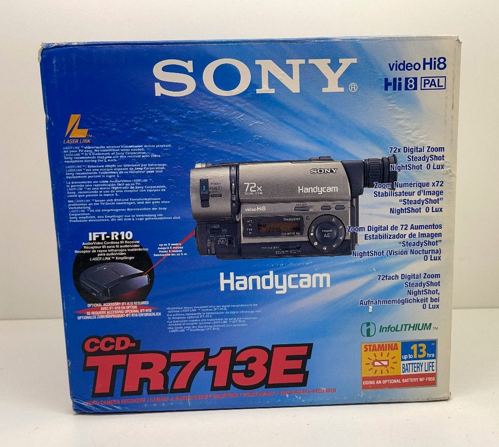 SONY CCD-TR713E Hi8 Handycam in nieuwstaat met Nightshot, Audio, Tv en Foto, Videocamera's Analoog, N, N, Hi 8, Ophalen of Verzenden