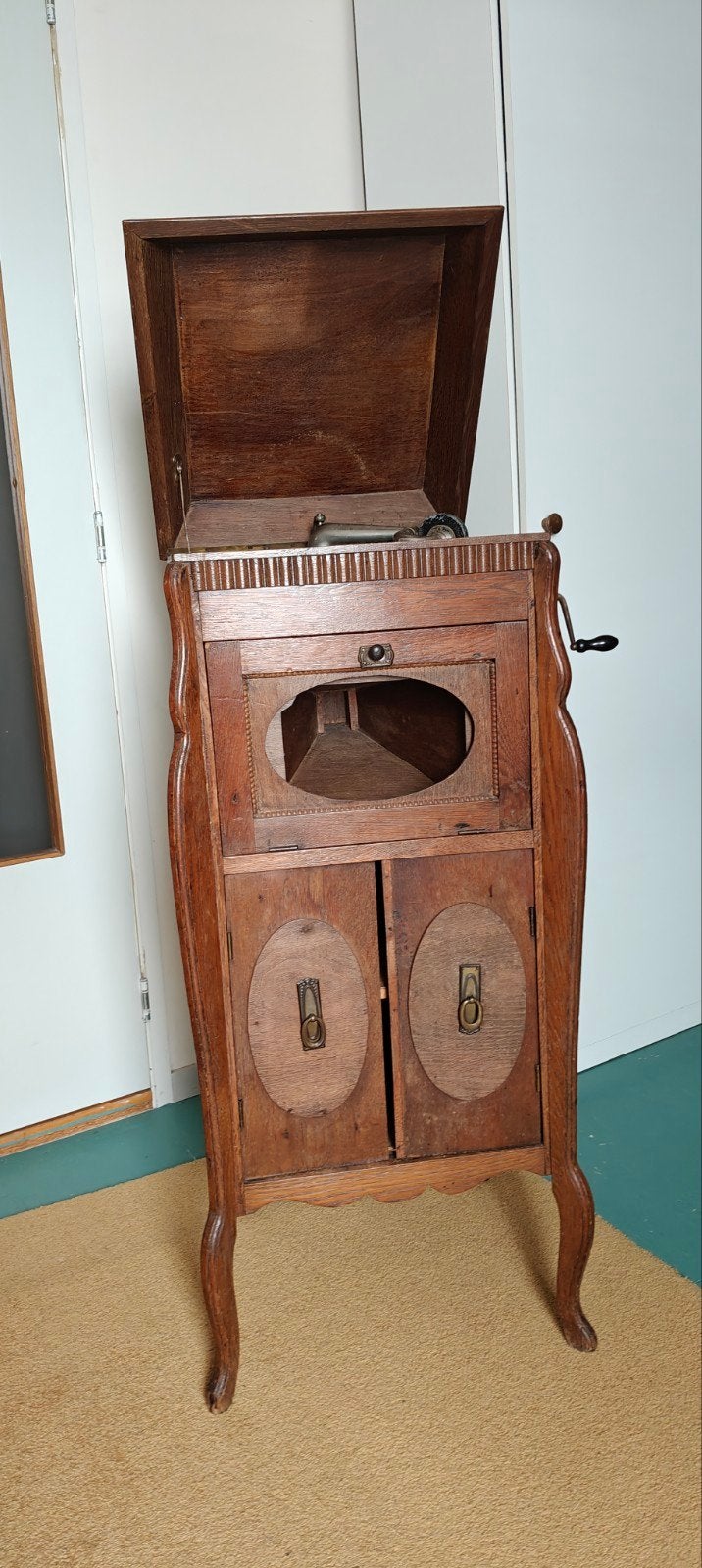 Meubelgrammofoon Thorens, Ophalen, Niet werkend, Platenspeler, Thorens