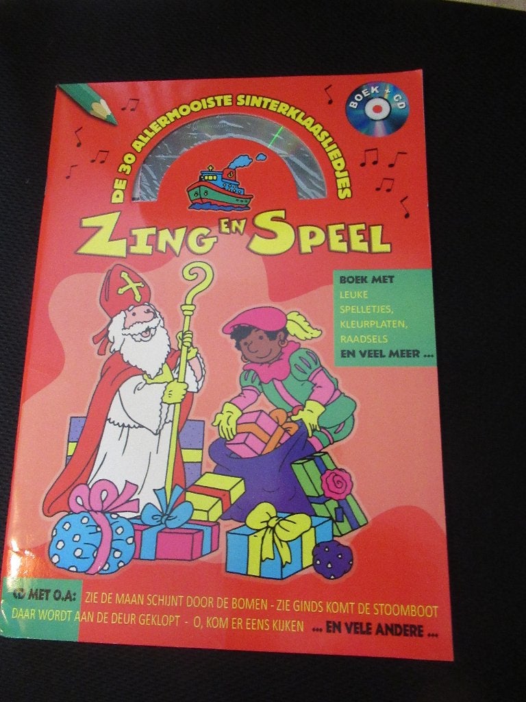 de 30 allermooiste SINTERKLAASLIEDJES - BOEK + CD sint, Overige typen, Ophalen of Verzenden, Zo goed als nieuw, Inclusief boekje