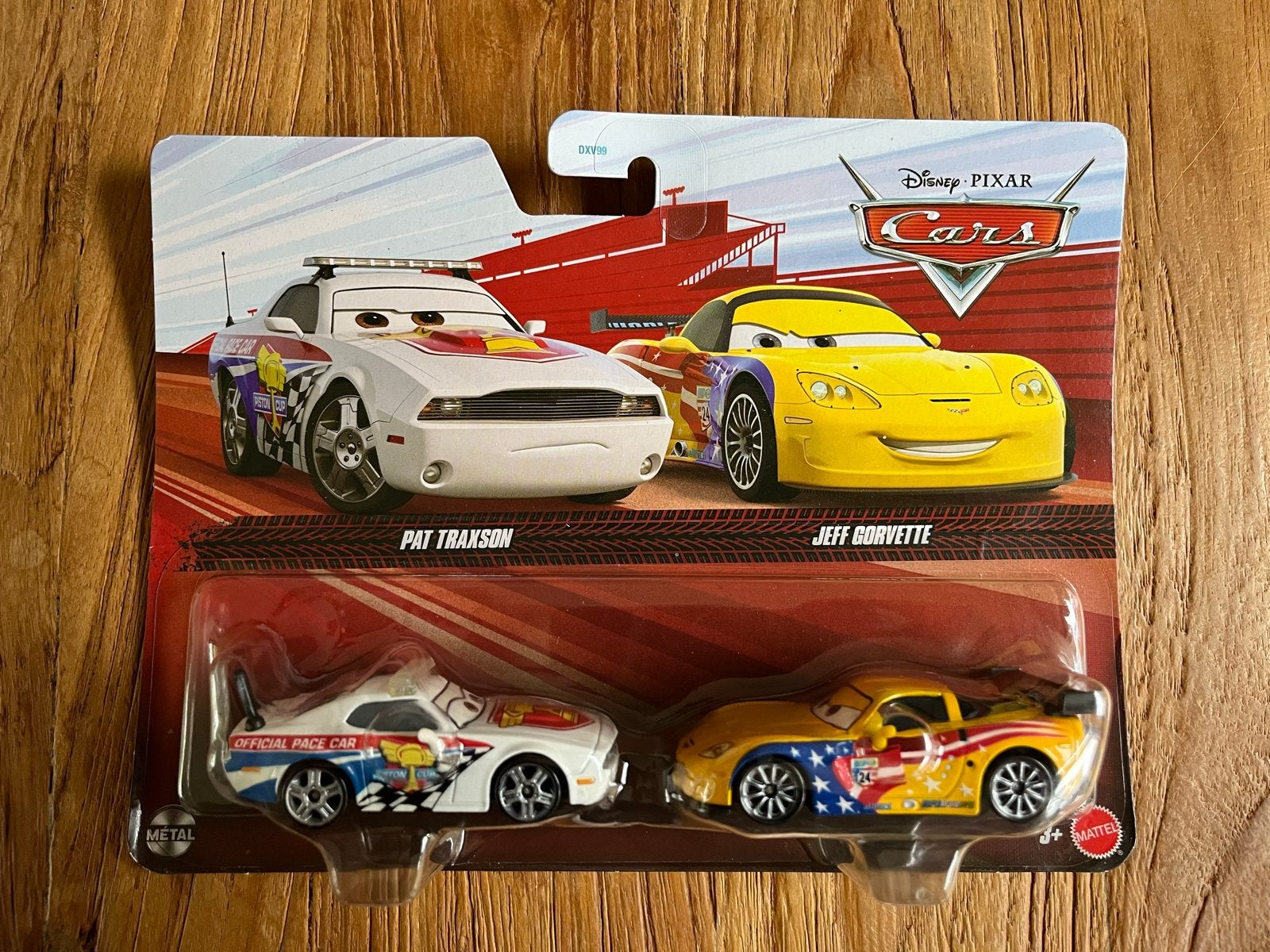 Disney Pixar Cars: Pat Traxson & Jeff Gorvette 2-pack, Ophalen of Verzenden, Nieuw, Auto