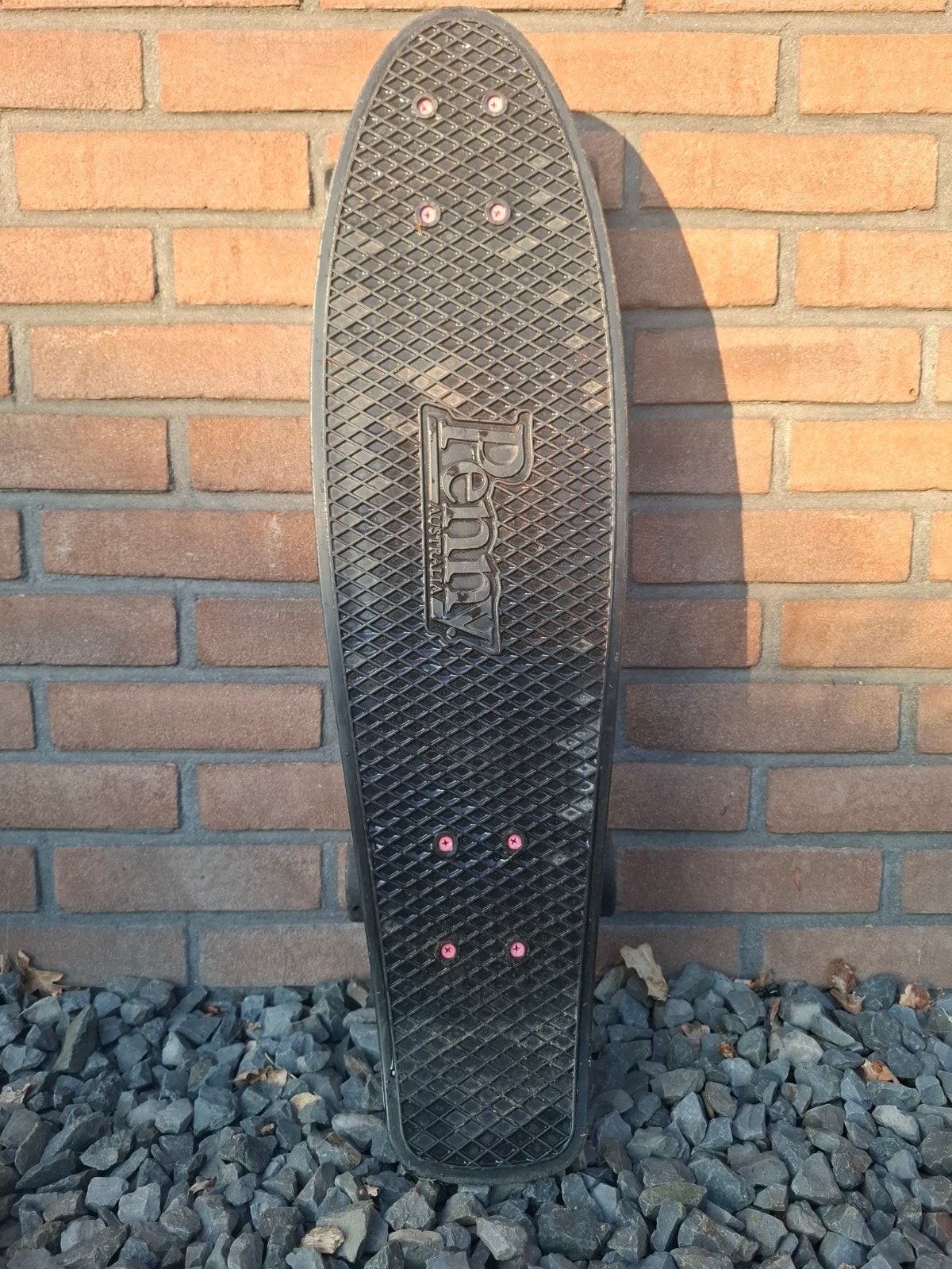 Origineel Penny Nikkel 27" Skateboard Floral Black Skeleton, Ophalen of Verzenden, Zo goed als nieuw, Skateboard