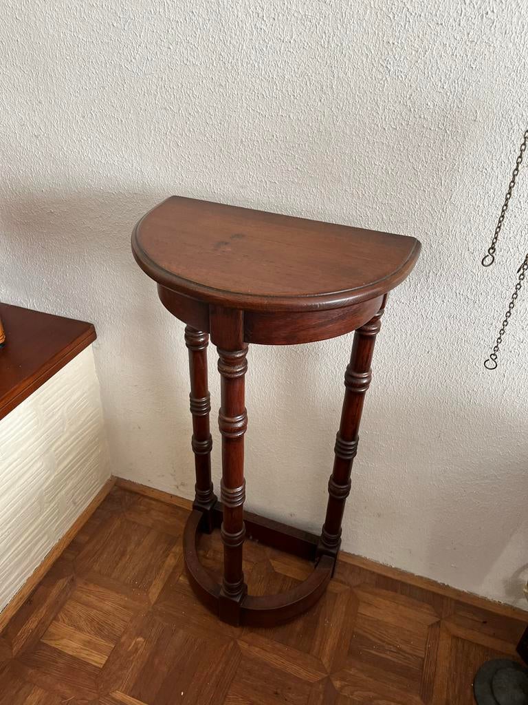 Antieke halfronde bijzettafel/sidetable, Ophalen of Verzenden