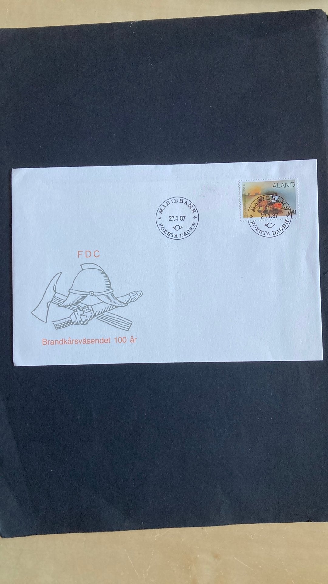 Haaland FDC brandweer /1830 A, Ophalen of Verzenden, Dier of Natuur