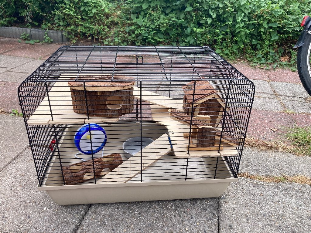 Hamsterkooi, Dieren en Toebehoren, Kooi, Muis, Minder dan 75 cm, Zo goed als nieuw