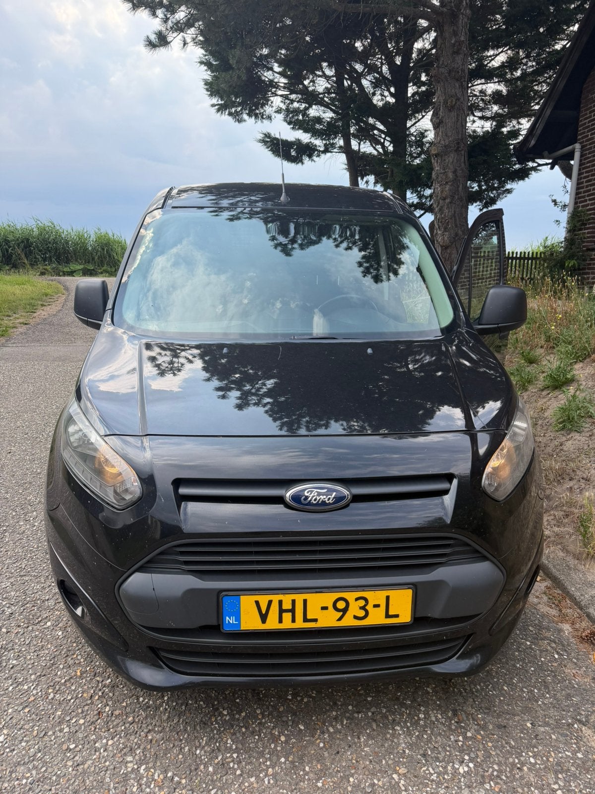 Ford Transit Connect 1.6 Tdci 70KW 2015 Zwart, Auto's, 1596 cc, 4 cilinders, Zwart, 1200 kg