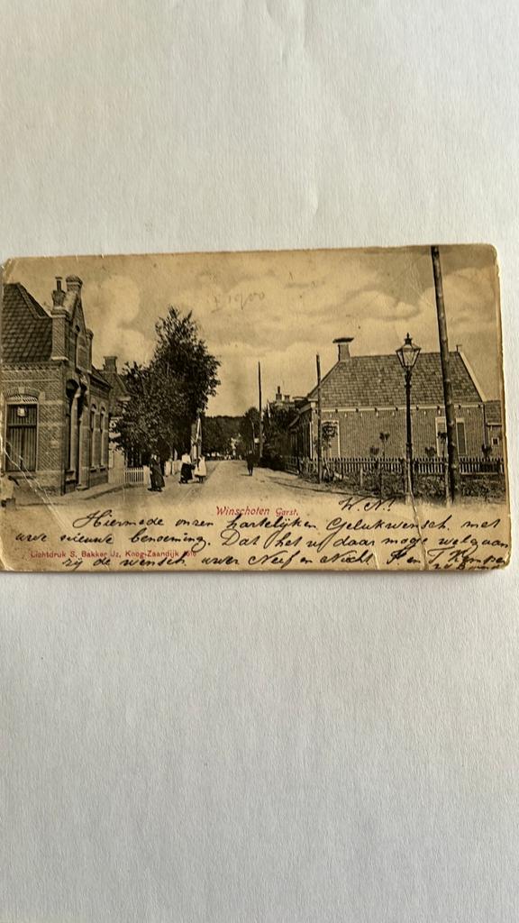 Oude Ansichtkaart Winschoten Garst ,, Ophalen of Verzenden, Voor 1920, Gelopen, Groningen