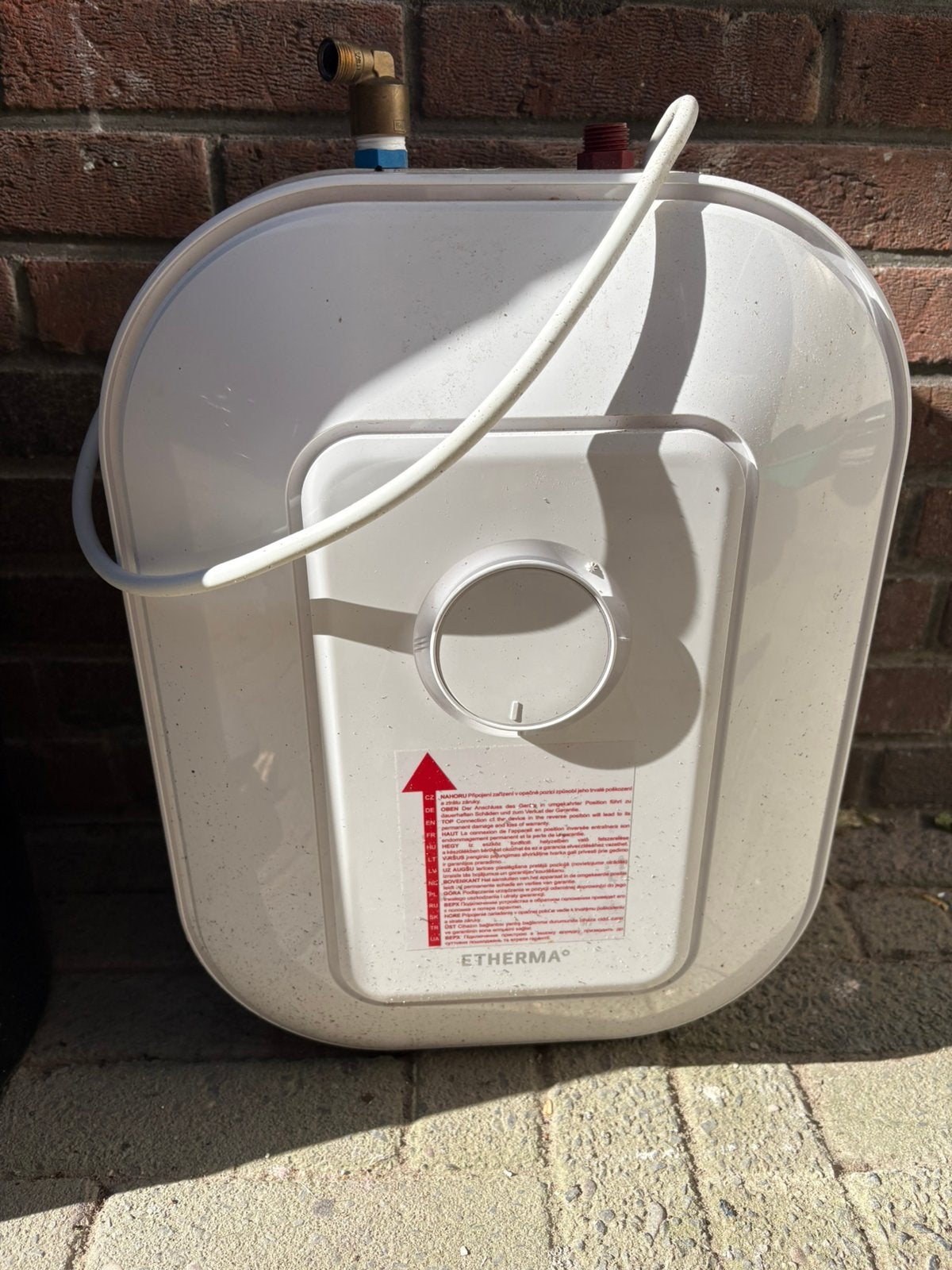 Etherma boiler DEFECT, Doe-het-zelf en Verbouw, Geisers en Boilers, Gebruikt, Aardgas, Minder dan 20 liter, Boiler