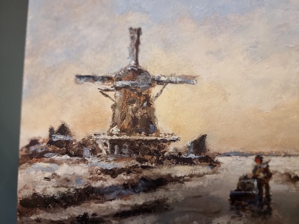 Winterlandschap., Antiek en Kunst, Ophalen of Verzenden, Landschap, Olieverf, Klassiek