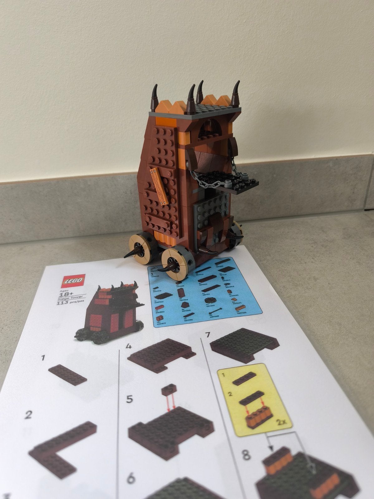 Lego Lord of the rings - Siege Tower 11377 Minas Tirith, Ophalen, Zo goed als nieuw