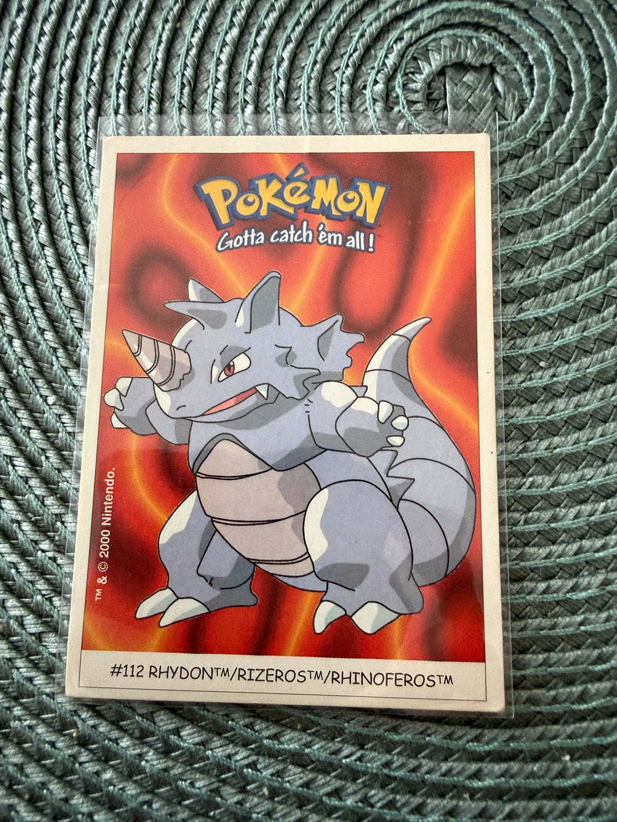 Dunkin Boomer Pokémon kaart #112 Rhydon, Hobby en Vrije tijd, Verzamelkaartspellen | Pokémon, Ophalen of Verzenden, Gebruikt, Losse kaart