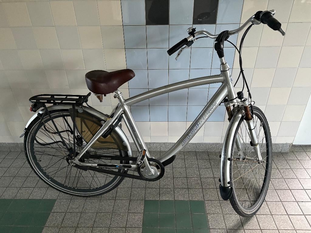herenfiets, Fietsen en Brommers, Fietsen | Heren | Herenfietsen, Versnellingen, Zo goed als nieuw, 53 tot 57 cm, Ophalen