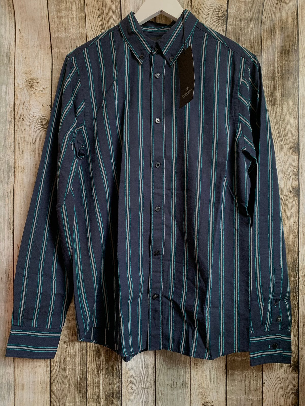 Scotch&Soda super gaaf blauw gestreept overhemd (Maat S), Verzenden, Nieuw, Meerkleurig, Halswijdte 38 (S) of kleiner