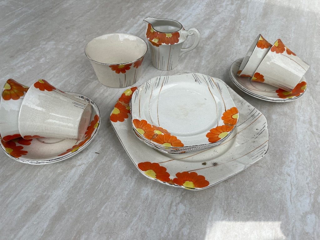 Brocant Thee set, Ophalen of Verzenden