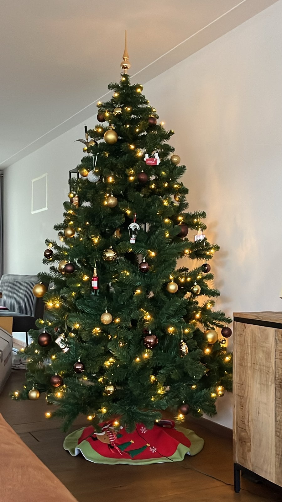 Triumph Tree kerstboom 230 cm met ledverlichting, Ophalen, Zo goed als nieuw