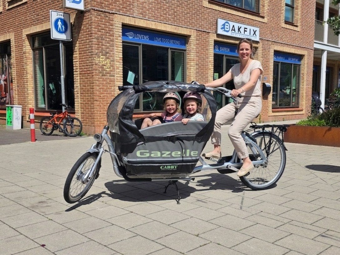 Gazelle Cabby bakfiets - niet elektrisch, gebruikt, Gazelle, Huif, Info@gazelle.nl, Ophalen of Verzenden