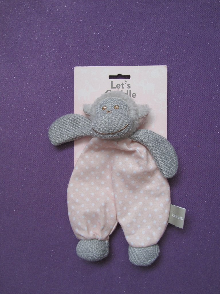 BLOKKER Knuffeldoekje AAP. ROZE **Nieuw met Kaartje**, Overige merken, Nieuw, Ophalen of Verzenden, Met label