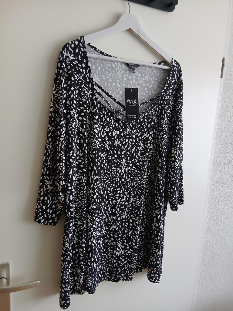Prachtige top mét prijskaartje van MS MODE. Maat XXL., Verzenden, Zwart, Maat 46/48 (XL) of groter, Nieuw