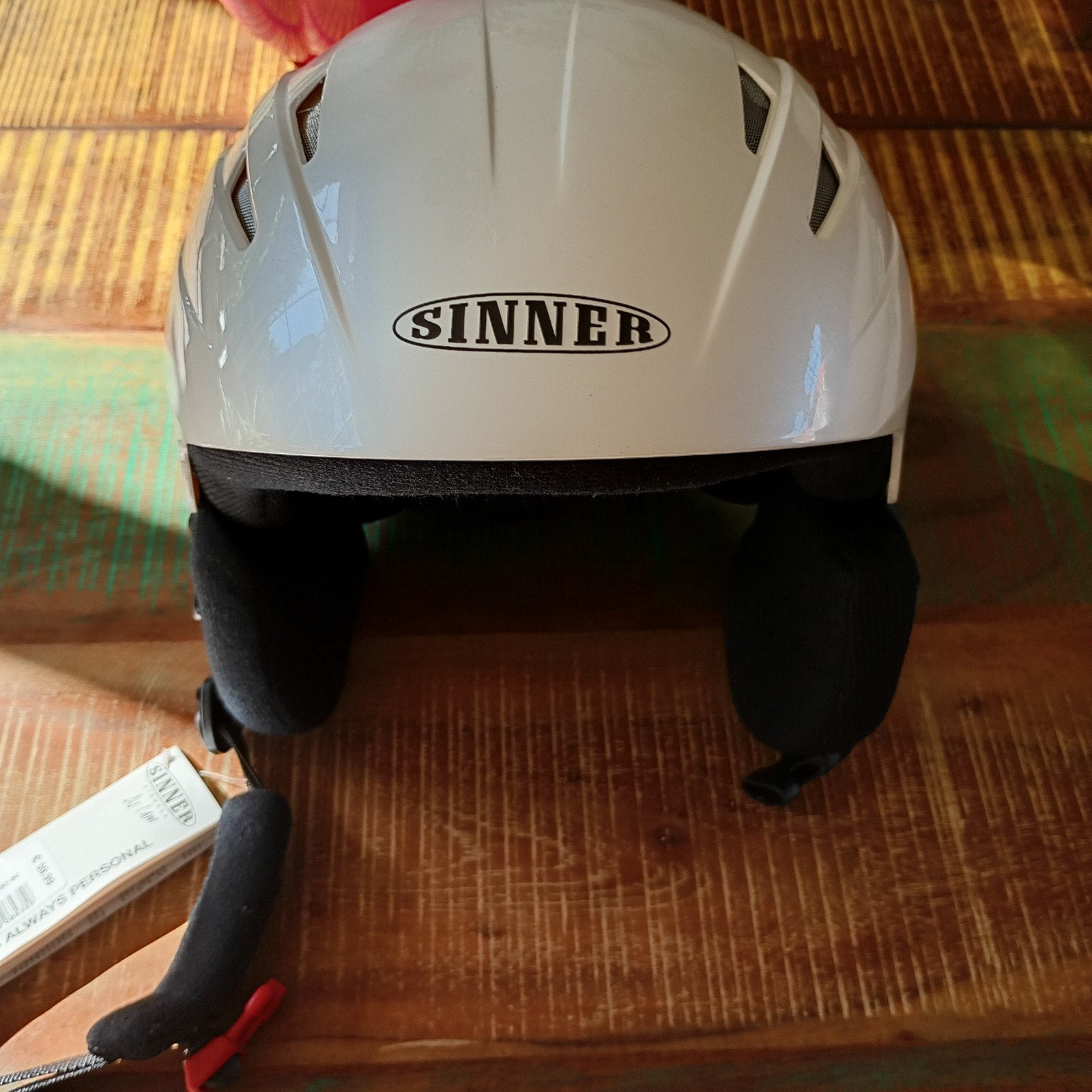 Sinner Empire Shiny White Skihelm Maat L, Ophalen, Overige typen, Maat 42/44 (L), Nieuw
