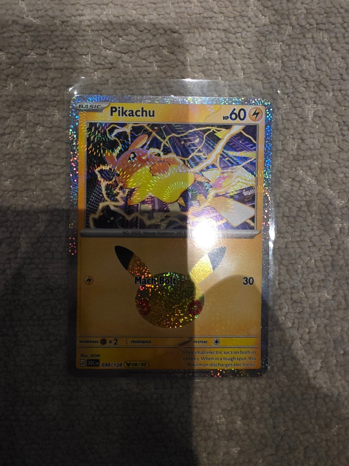 Pikachu 030/128 - 08/30, Ophalen of Verzenden, Zo goed als nieuw