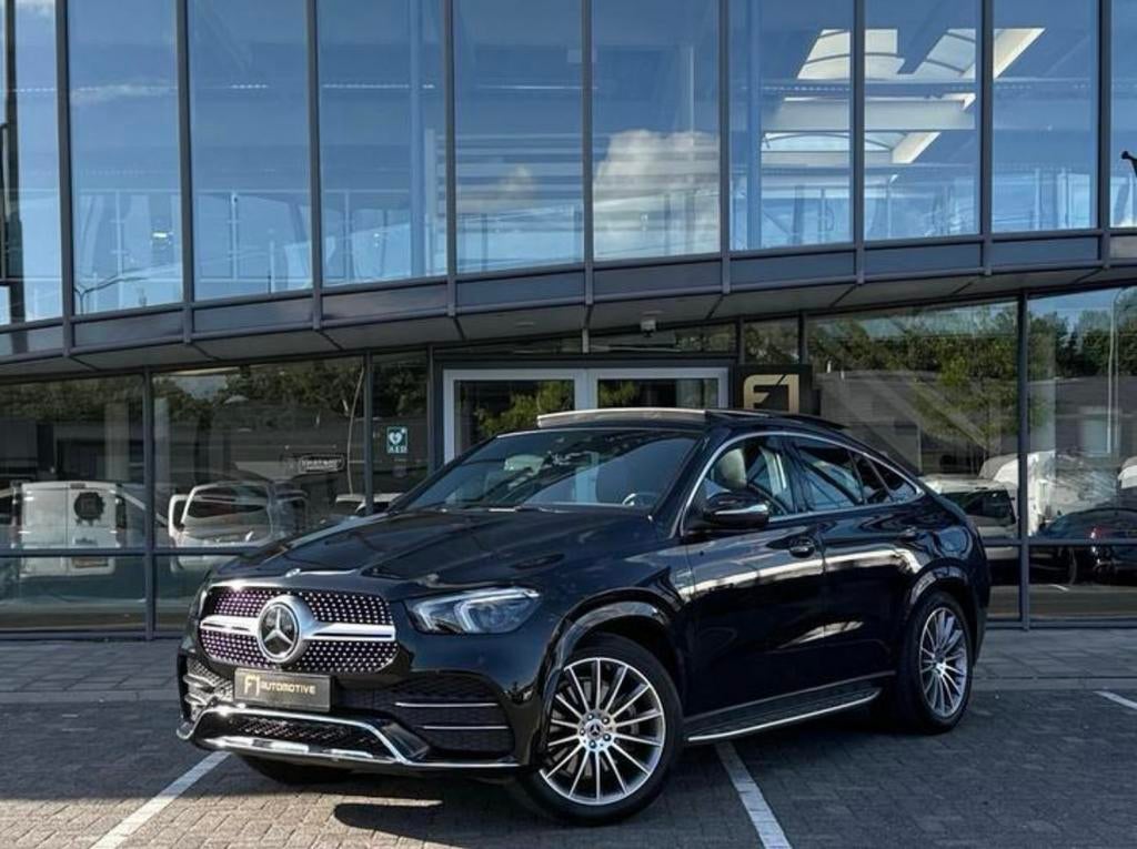 Mercedes GLE 350de AMG Line Pano Trekhaak Burmester 331PK, Auto's, Bluetooth, 4 cilinders, Zwart, GLE Coupé