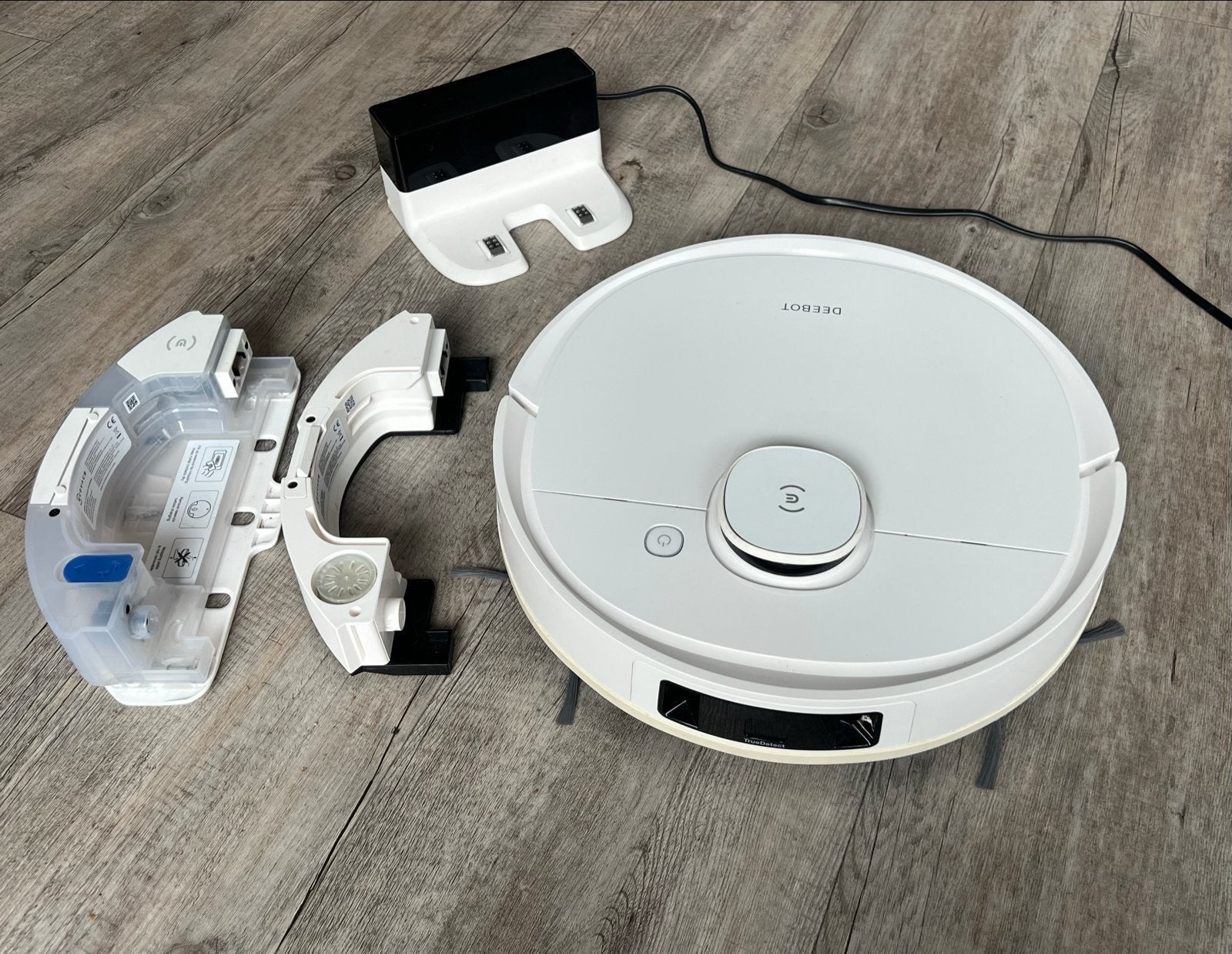 Zeer goede robotstofzuiger Ecovacs Deebot T9 en dweilfunctie, Ophalen, Robotstofzuiger, Bedienbaar via app, Minder dan 1200 watt