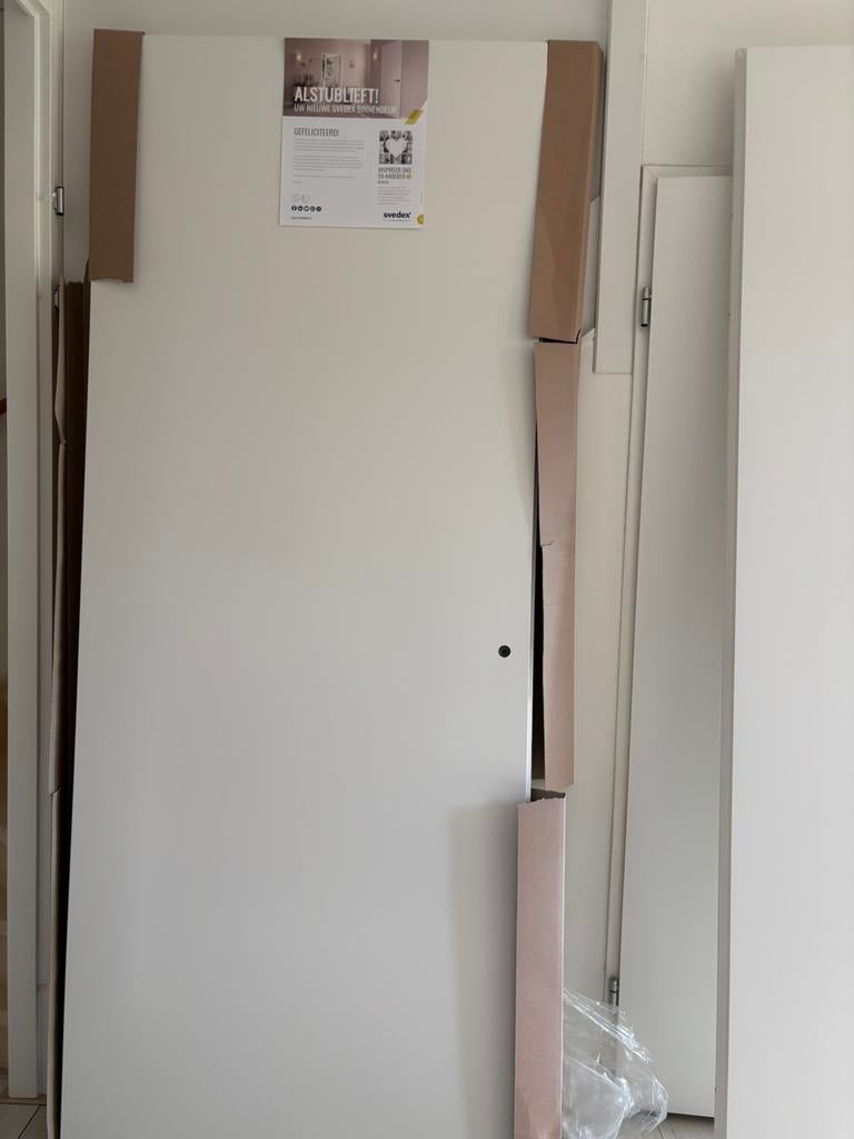 Svedex Opdekdeur rechts 231,5 x 93,0, Doe-het-zelf en Verbouw, Deuren en Horren, Ophalen, 80 tot 100 cm, 215 cm of meer, Binnendeur