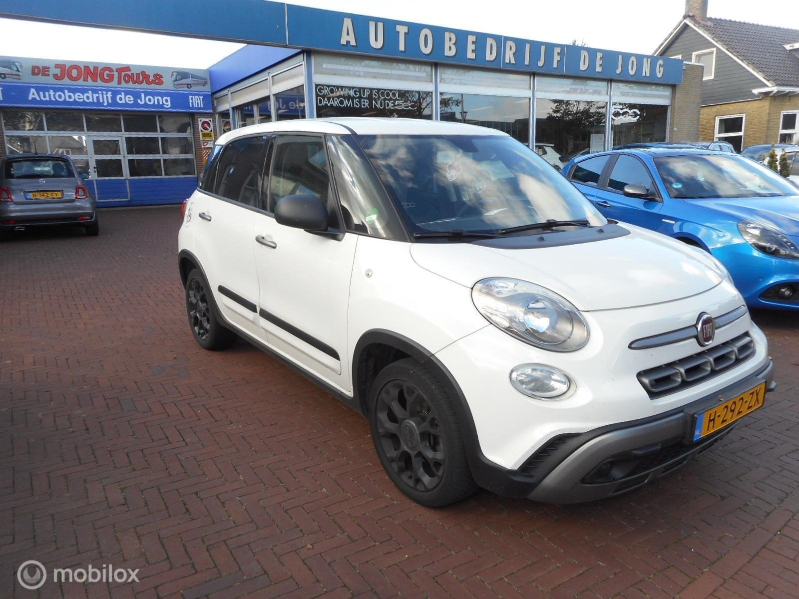 Fiat 500 L TwinAir Turbo 105 CityCross 7"-SCHERM MET CARPLAY, Auto's, Fiat, Gebruikt, Euro 6, Wit, 1245 kg