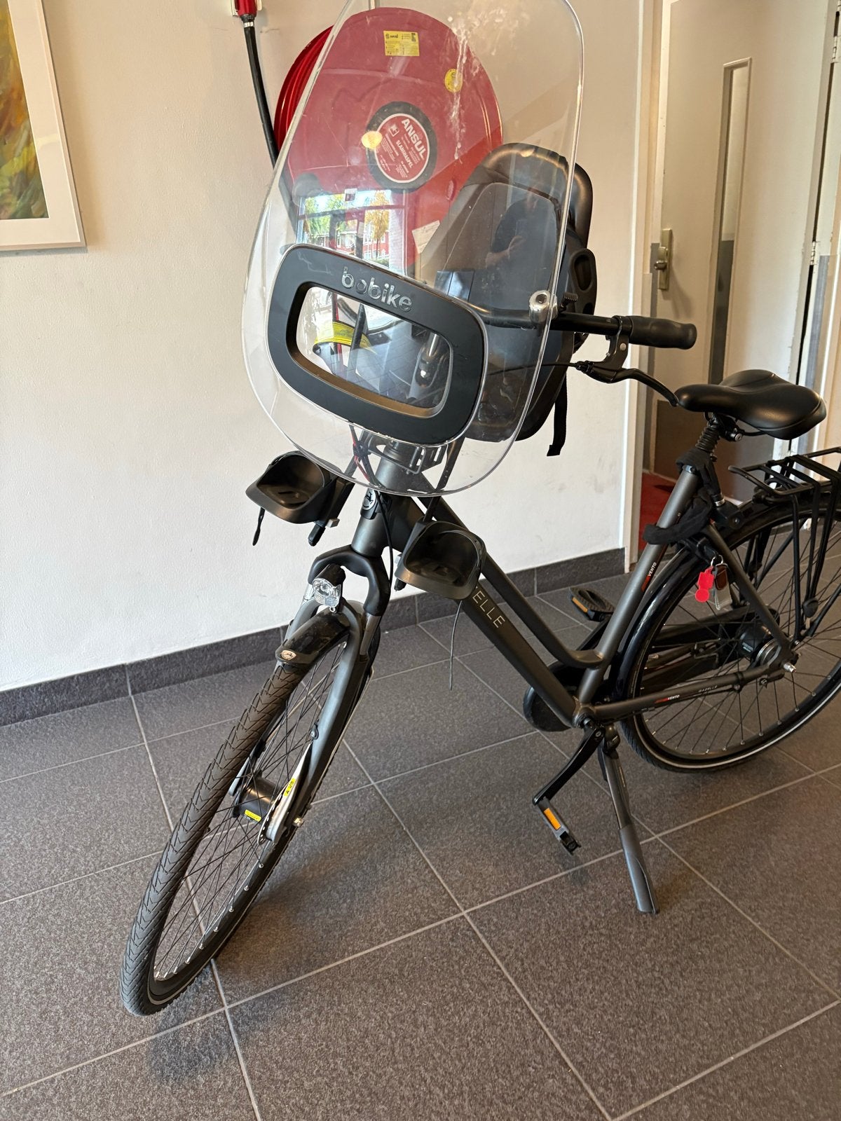 Foto 2 van Gazelle Vento damesfiets met fietsstoeltje