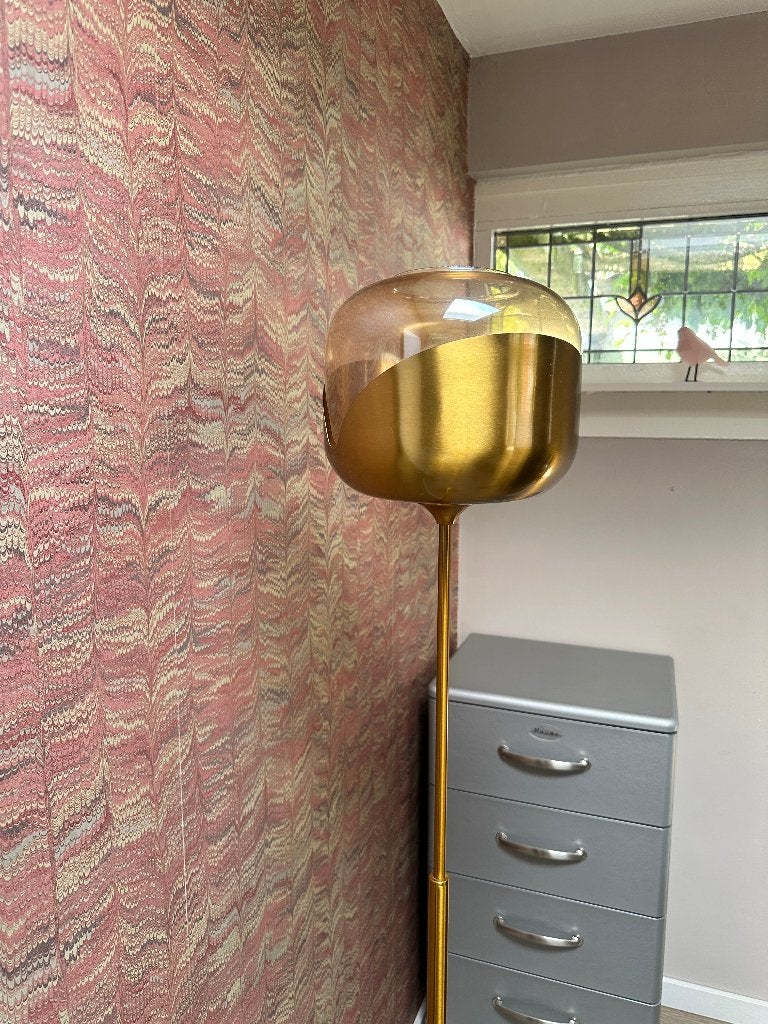 Kare Design Goblet Stalamp met bol, Ophalen, Gebruikt, E27 (groot), Glas
