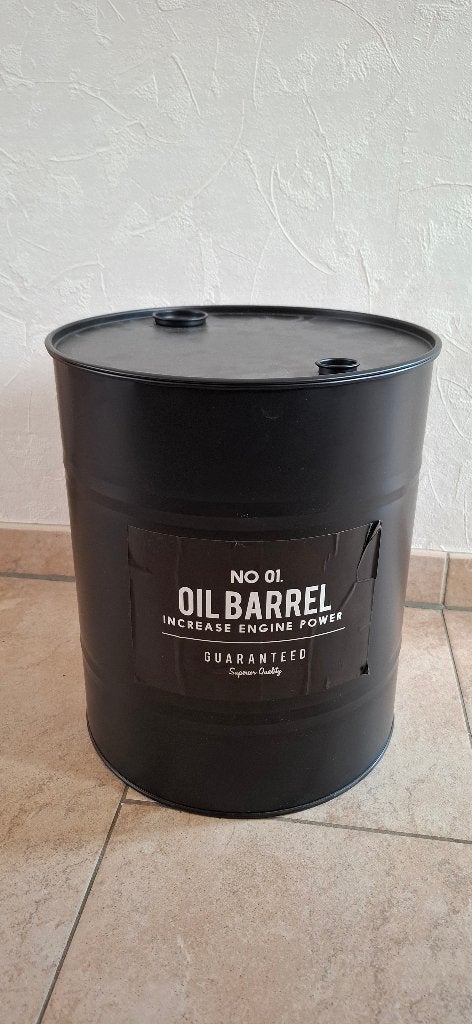 oil barrel, Ophalen, Gebruikt, Zwart, Vintage