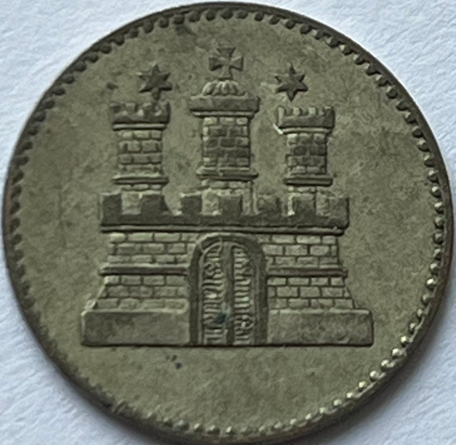Hamburg sechsling 1855, Ophalen of Verzenden, Duitsland, Losse munt, Zilver