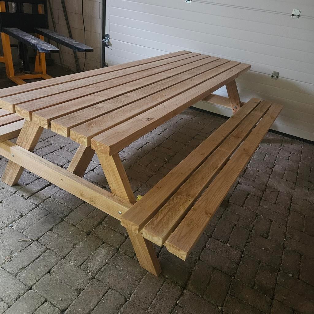 Picknicktafel 180 cm douglashout, Tuin en Terras, Picknicktafels, Ophalen of Verzenden, Nieuw, Rechthoekig, Hout