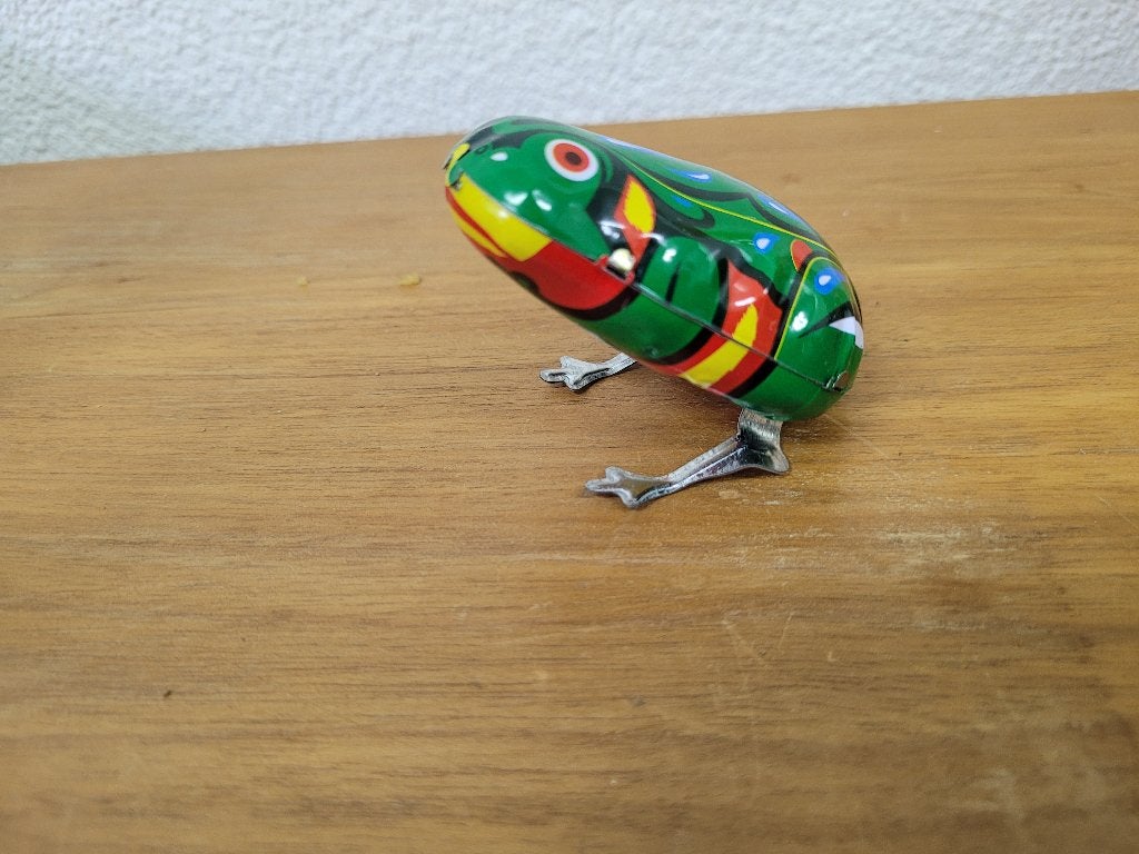 zeer oud vintage blikken kikker, Ophalen of Verzenden, Gebruikt, Overige