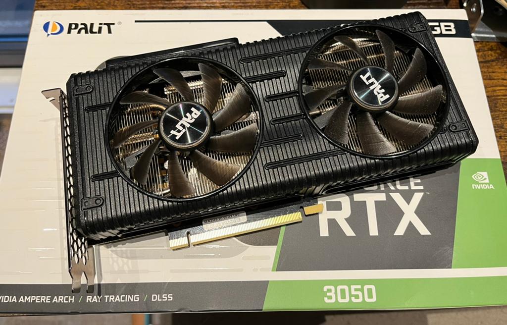 Palit GeForce RTX 3050 8gb, GDDR6, PCI-Express 4, Ophalen of Verzenden, Zo goed als nieuw