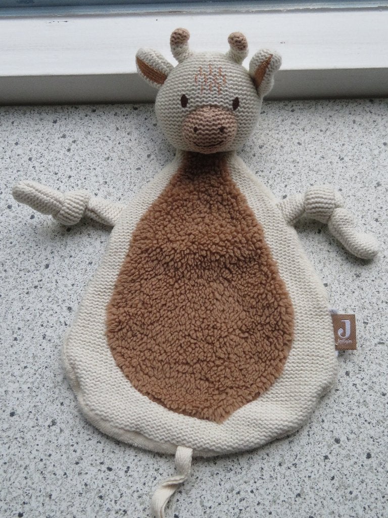 Speendoekje van een giraffe giraf merk Jollein (koe koetje), Ophalen of Verzenden, Zo goed als nieuw, Giraf, Wasbaar