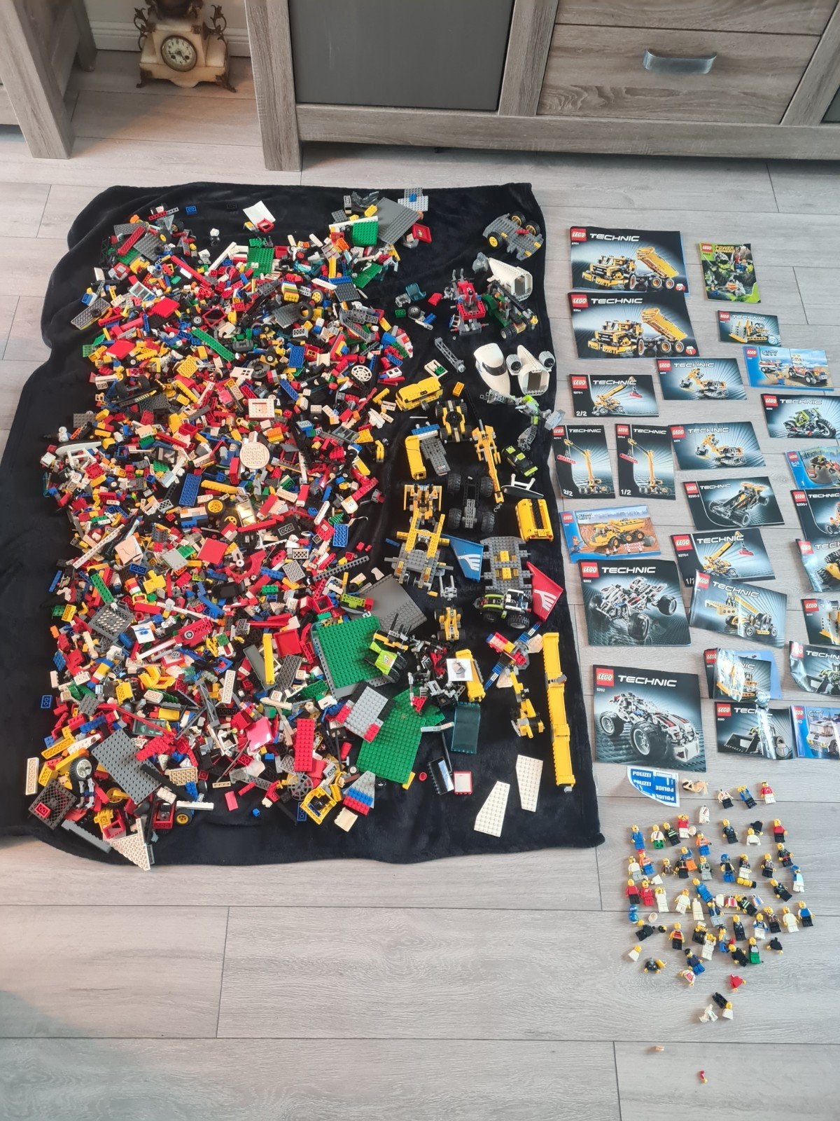 Grote partij LEGO Technic en City met instructieboekjes, Ophalen, Gebruikt, Lego, Technic