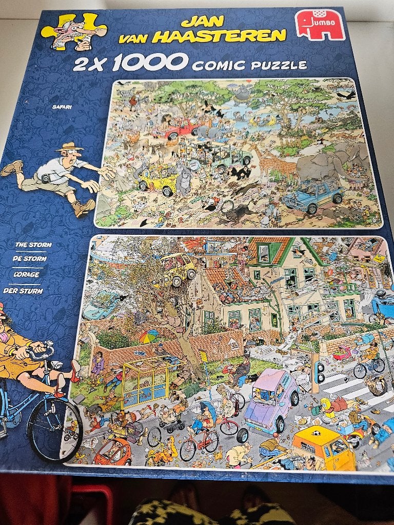 Jan van Haasteren puzzels 1000 stukjes, Ophalen, 500 t/m 1500 stukjes, Zo goed als nieuw