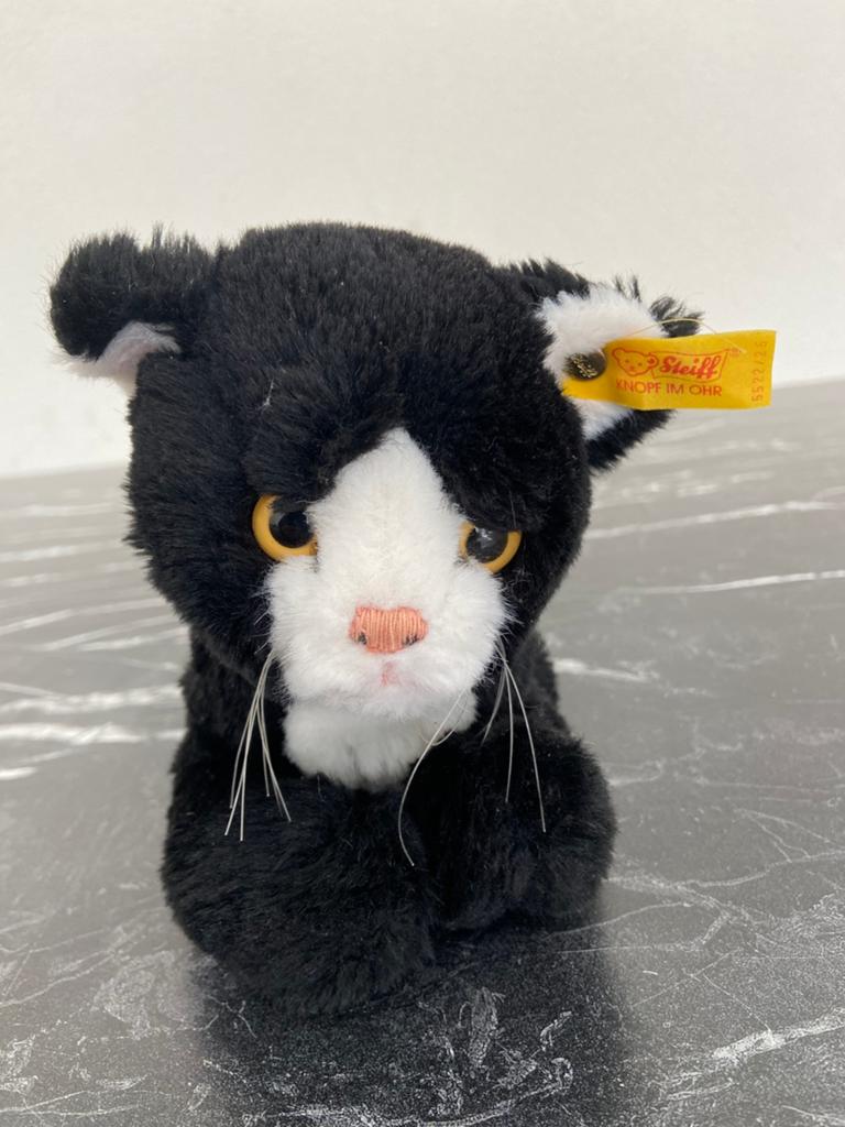 Steiff poes met knop 30 cm, Ophalen of Verzenden