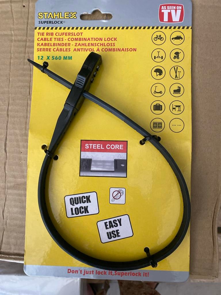 Stahlez Superlock Tie Rib Cijferslot - Nieuw, Onbekend, Nieuw, Ophalen of Verzenden, Onbekend