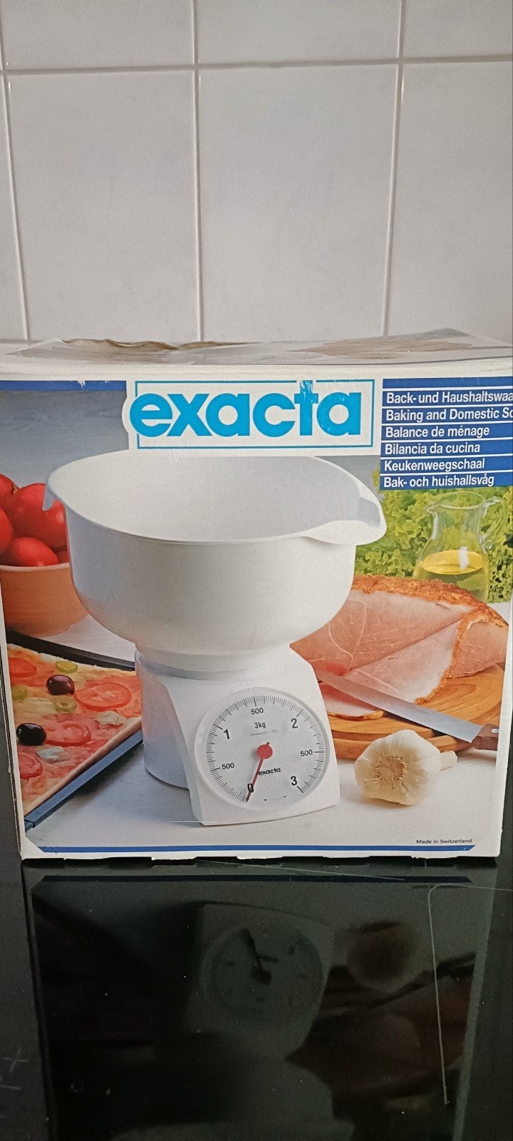 Nieuwe Exacta analoge keukenweegschaal met kom, Witgoed en Apparatuur, Weegschalen, Minder dan 10 kg, Keukenweegschaal, Nieuw