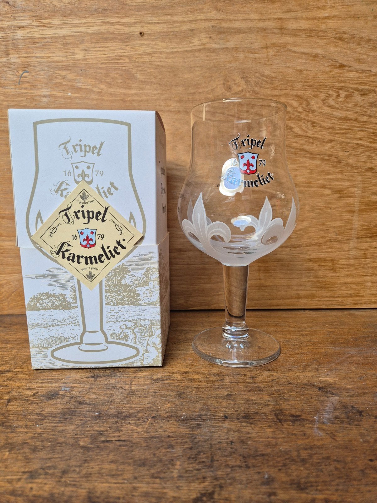 Tripel Karmeliet Bierglas in originele verpakking 0,3l, Verzamelen, Biermerken, Ophalen of Verzenden, Nieuw, Glas of Glazen, Overige merken